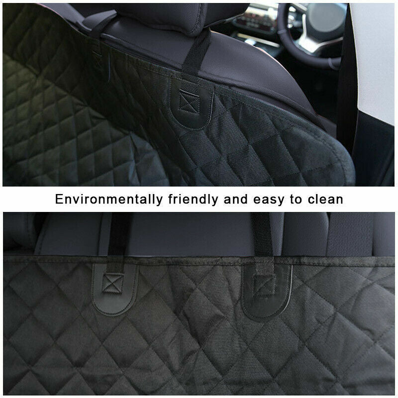 Premium Waterproof Hammock-Style Back Seat Cover for Pets - Dog and Cat Auto Protector