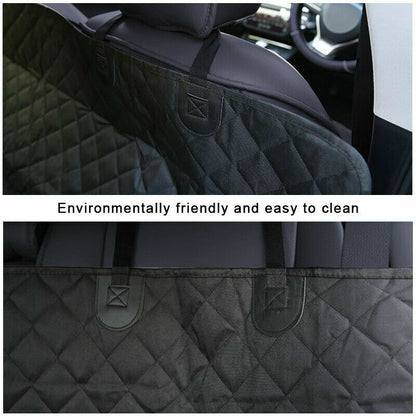 Premium Waterproof Hammock-Style Back Seat Cover for Pets - Dog and Cat Auto Protector